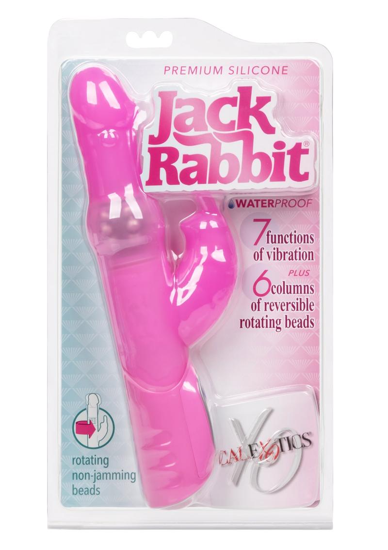Silicone Jack Rabbit Waterproof 5 Inch Pink