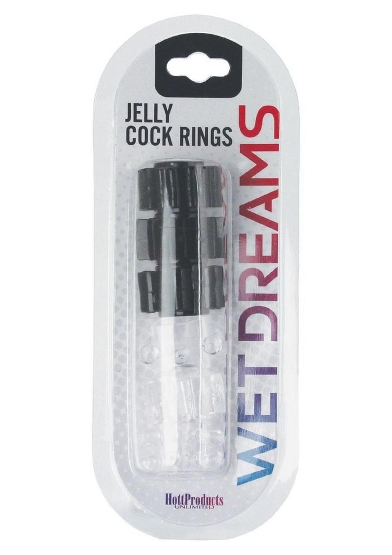 Hung Pleasure Stars Jelly Cock Rings 6 Per Pack