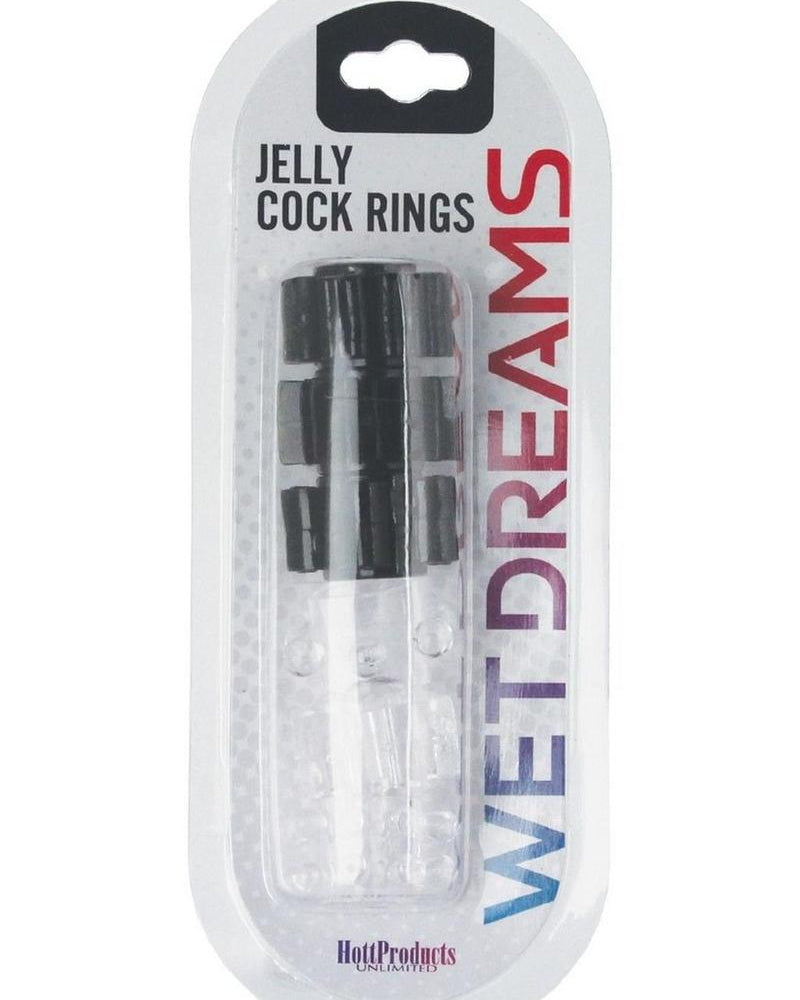 Anillos de gelatina para el pene Hung Pleasure Stars, paquete de 6