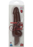 Pure Skin Stud 10 Function Vibrator 6.75 Inch Waterproof Brown