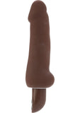 Pure Skin Stud 10 Function Vibrator 6.75 Inch Waterproof Brown