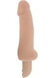 Pure Skin Stud 10 Function Vibrator 6.75 Inch Waterproof Flesh