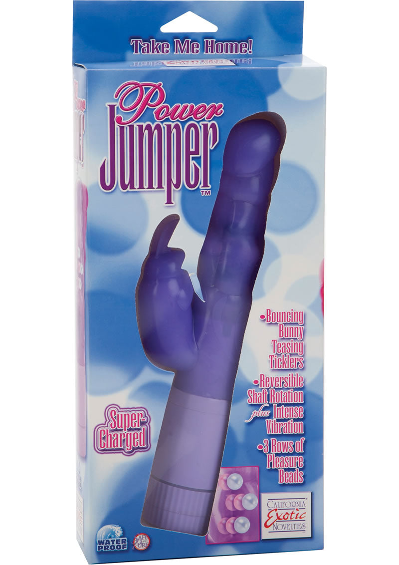 Power Jumper Vibrator Waterproof 4.75 Inch Purple
