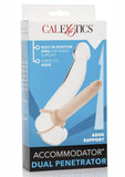 Accommodator Dual Penetrator Strap-On - Ivory/Black