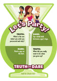 Juego de posavasos para fiesta de verdad o reto Let's Party