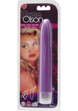 Vibrador liso y sedoso Brees de Bree Olson, resistente al agua, morado