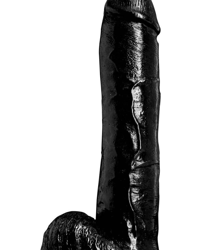 Consolador impermeable Wildfire Down And Dirty de 10 pulgadas, color negro