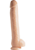 Star Performers Superstar Dildo Waterproof 17 Inch Natural