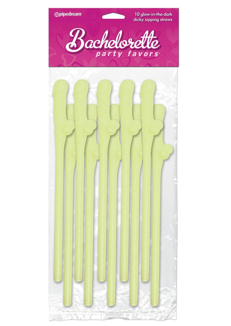Dicky Sipping Straws Glow 10pk