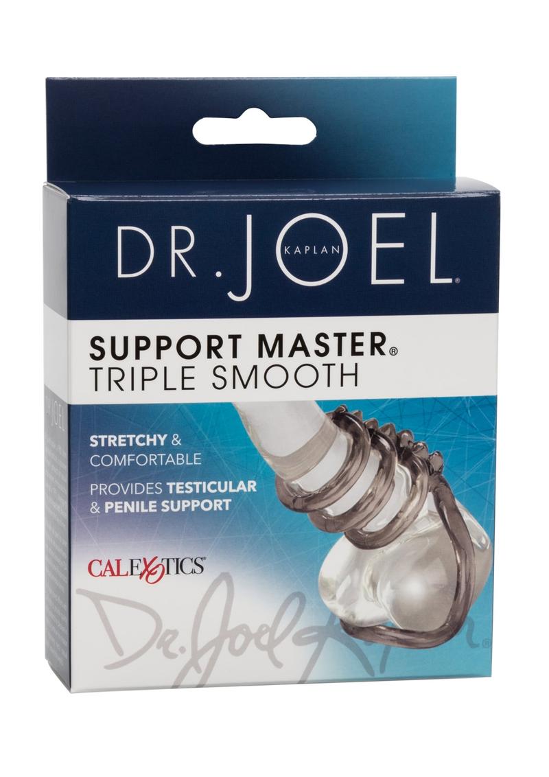 Anillo para el pene triple liso Support Master del Dr. Joel Kaplan
