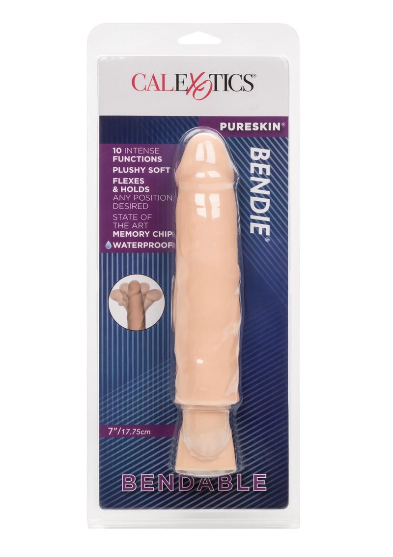 Pure Skin Bendie Vibrating Waterproof Dong - Ivory