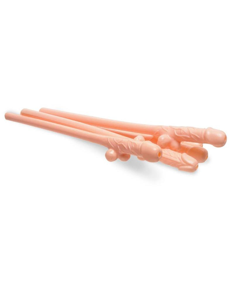 Recuerdos para despedida de soltera Pajitas para beber con forma de pene color carne 144 unidades por mostrador