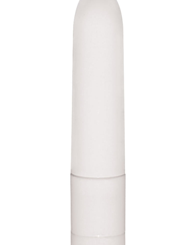 Vibrador tipo bala con cable de recuperación, resistente al agua, color blanco