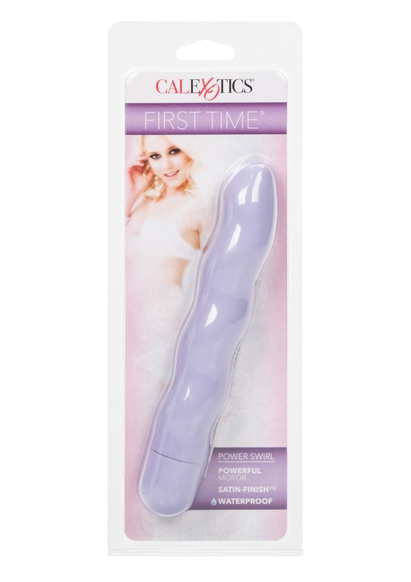 Vibrador Power Swirl resistente al agua de 6 pulgadas color morado