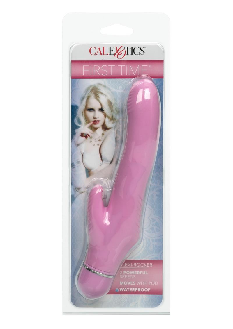 First Time Flexi Rocker Vibrator Waterproof Pink