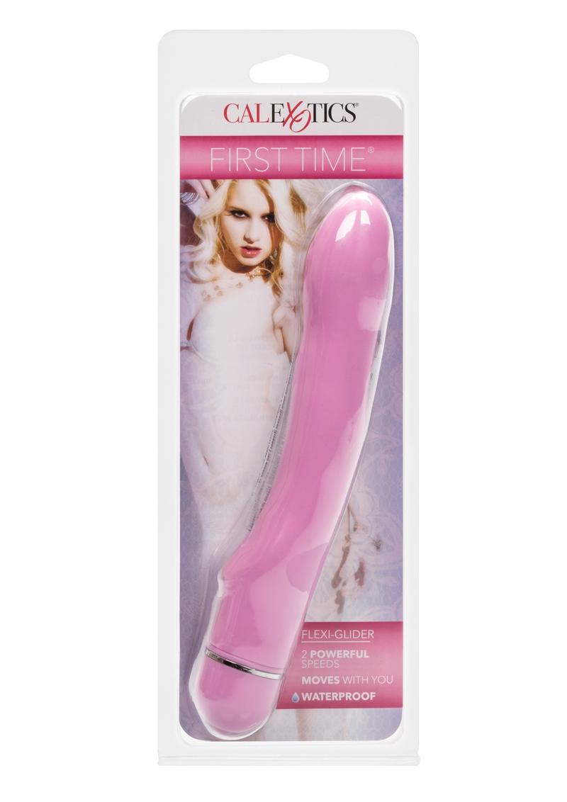 Vibrador Flexi Glider impermeable de 7 pulgadas color rosa