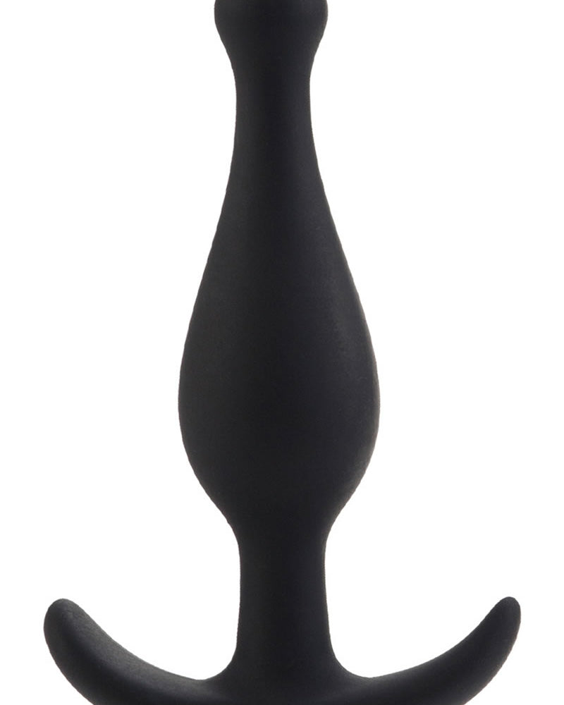 Tapón anal de silicona Booty Call Booty Rocker, color negro