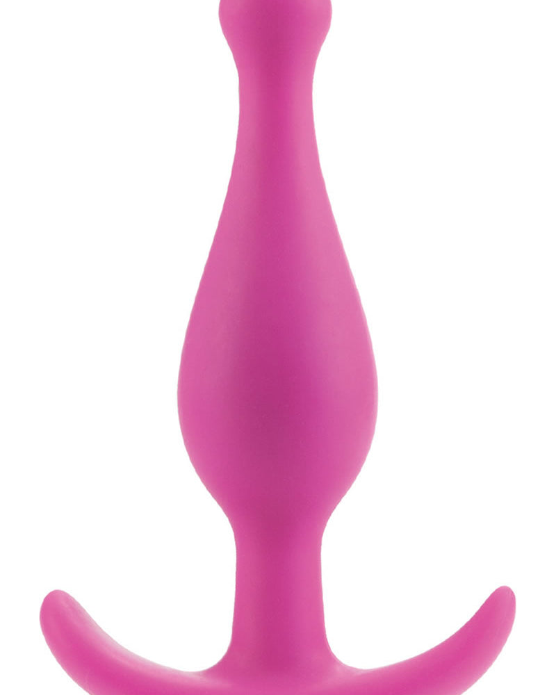 Tapón anal de silicona Booty Call Booty Rocker rosa