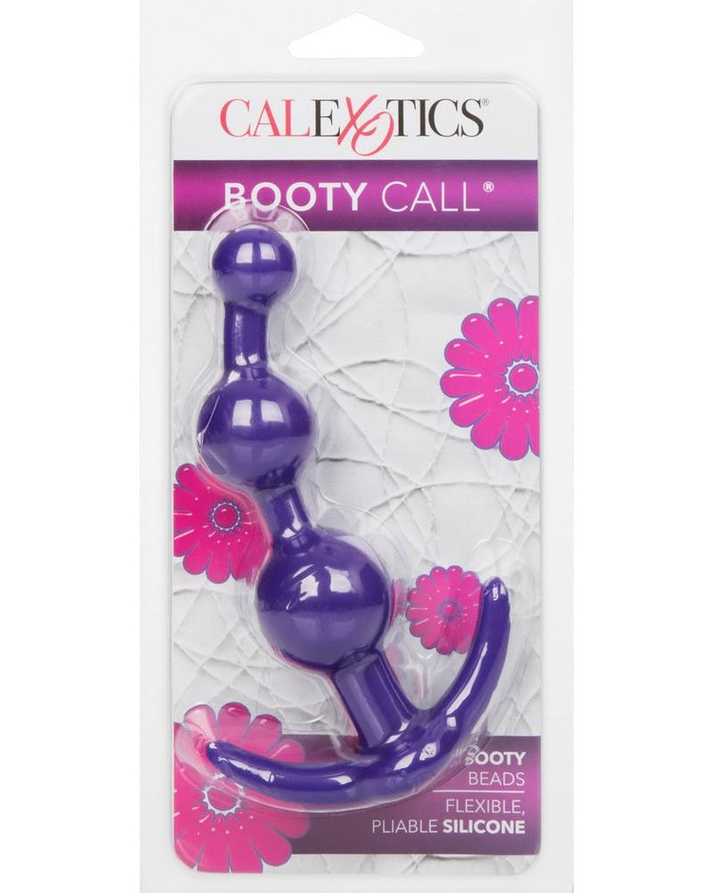 Cuentas anales de silicona Booty Call Booty Beads de color morado