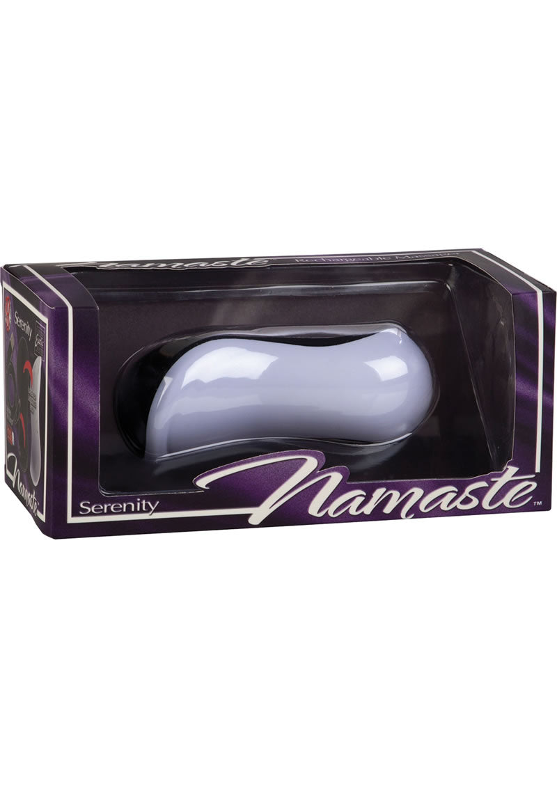 Masajeador Namaste Serenity en blanco y negro de 4,5 pulgadas