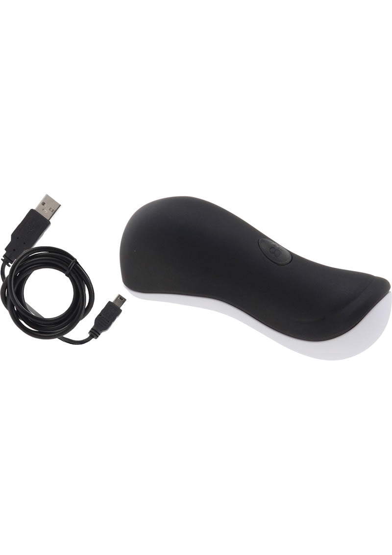 Masajeador Namaste Serenity en blanco y negro de 4,5 pulgadas