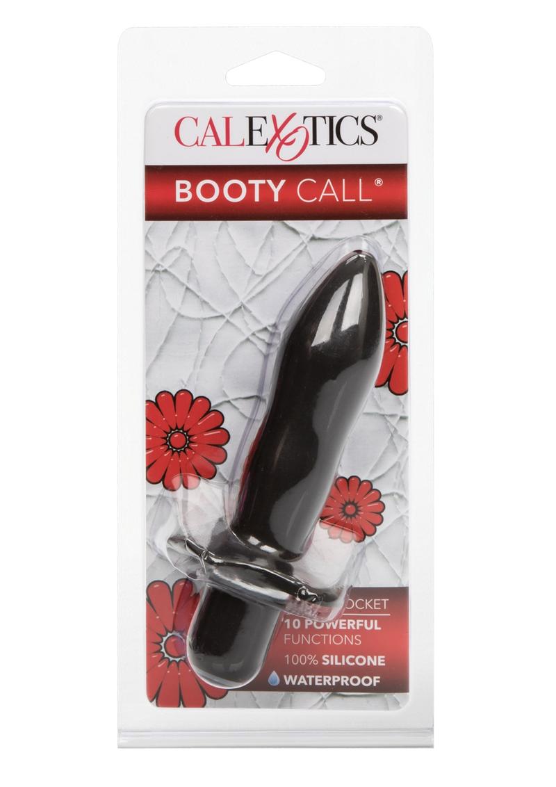 Sonda de silicona Booty Call Booty Rocket resistente al agua, color negro