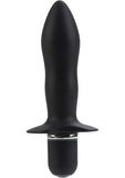 Sonda de silicona Booty Call Booty Rocket resistente al agua, color negro