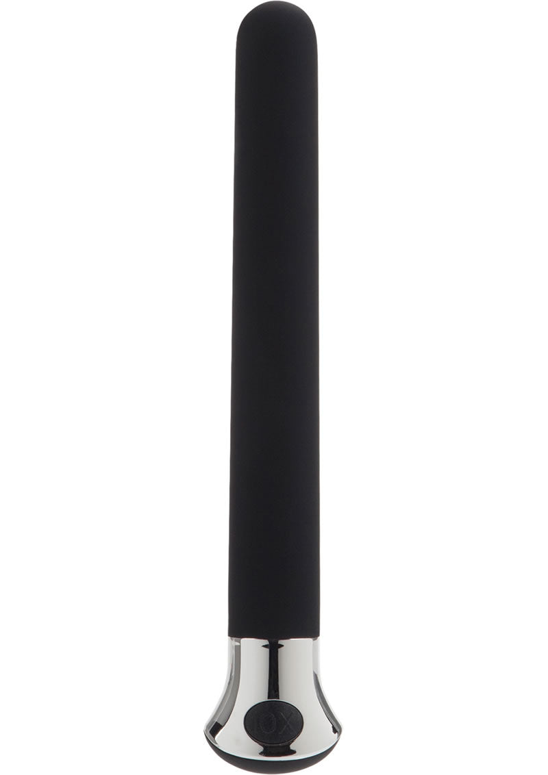 Risque - Vibrador delgado impermeable - Negro/Morado/Azul
