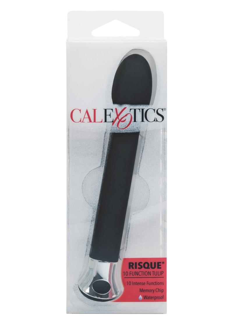 Vibrador Tulipán Risque Resistente al Agua - Negro