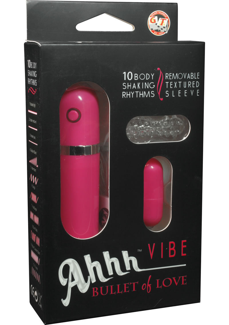 Ahh Vibe - Vibrador Bullet Of Love - Oro/Lavanda/Rosa/Rojo/Plata/Verde azulado/Blanco