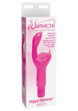 Masajeador de punto G de silicona de múltiples velocidades Wanachi Happy Hummer Mini, resistente al agua, color rosa