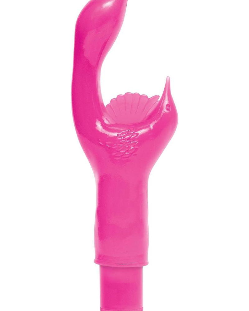 Masajeador de punto G de silicona de múltiples velocidades Wanachi Happy Hummer Mini, resistente al agua, color rosa