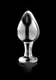 Icicles No 25 Glass Anal Plug Clear 3.75 Inch