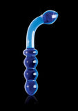 Icicles No 31 Double Side Glass Anal Probe 9.5 Inch Blue