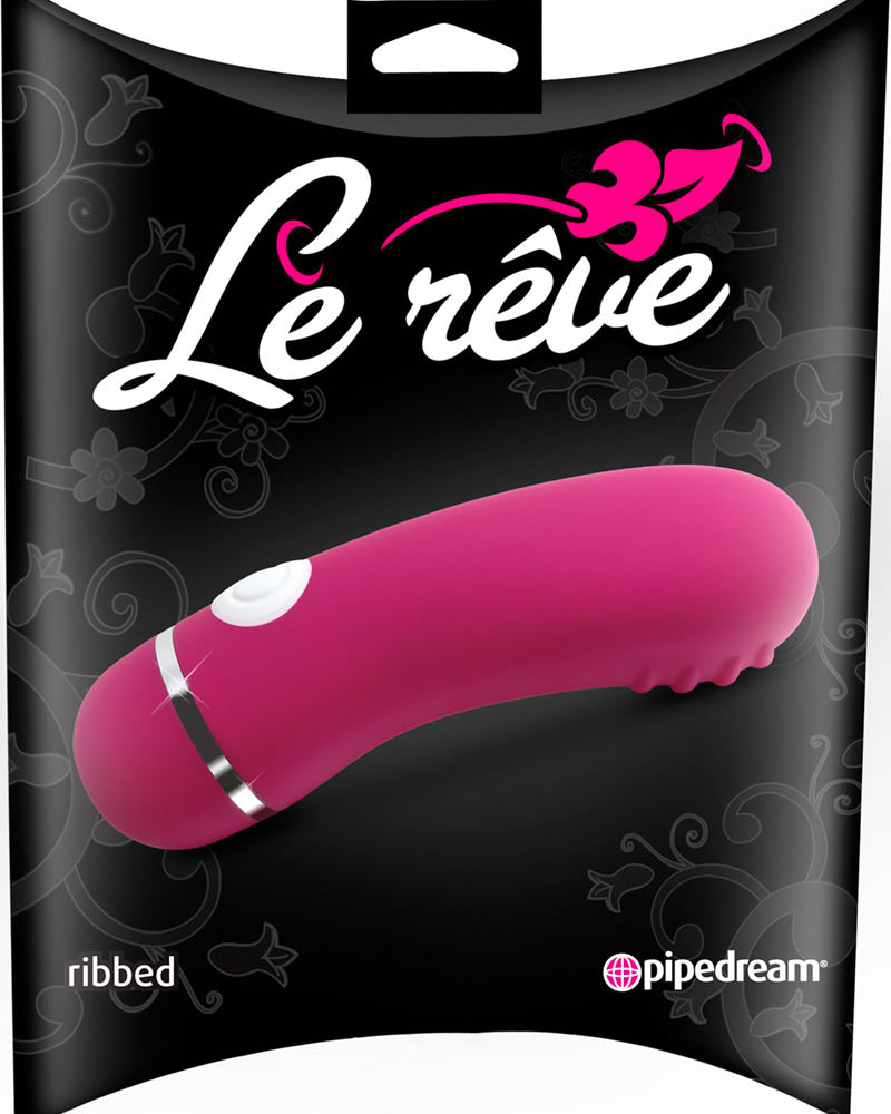 Vibrador acanalado Le Reve de 5 pulgadas, color rosa oscuro