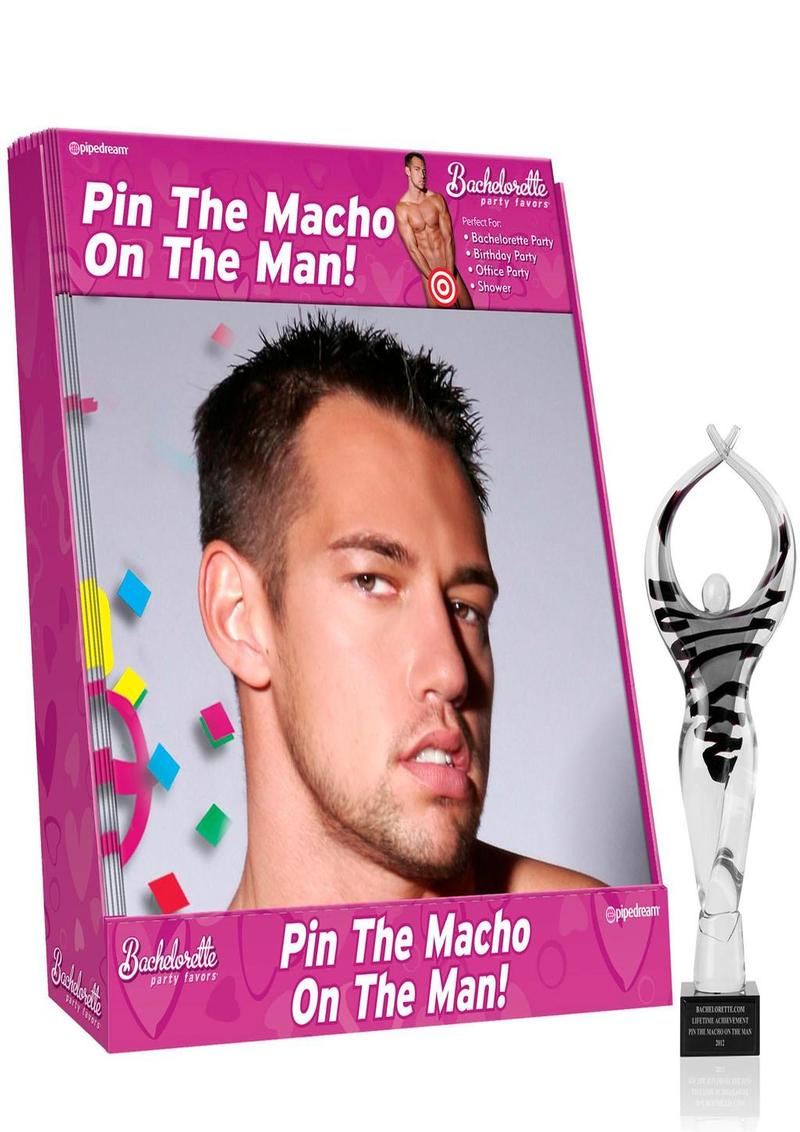 Bachelorette Party Favors Pin The Macho On The Man Game 12 Each Per Counter Display