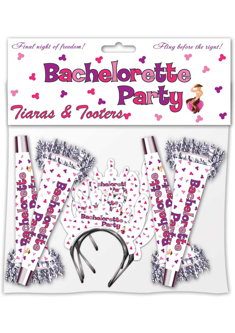 Bachelorette Party Tiara and Tooters 8 Pack