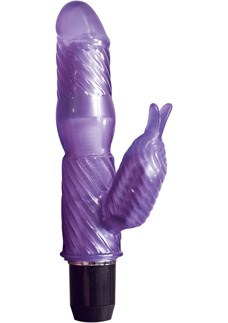 Vibrador Magic Rabbit de 18 cm resistente al agua y con gel orgásmico, color morado