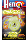 Hero Climax Vibrating Luminous Cock Ring Glow In The Dark