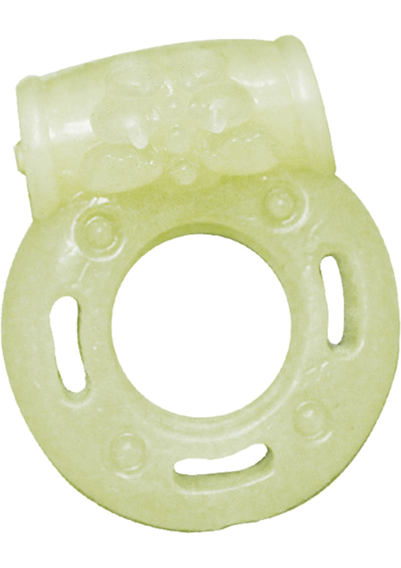 Anillo vibrador luminoso para el pene Hero Climax que brilla en la oscuridad