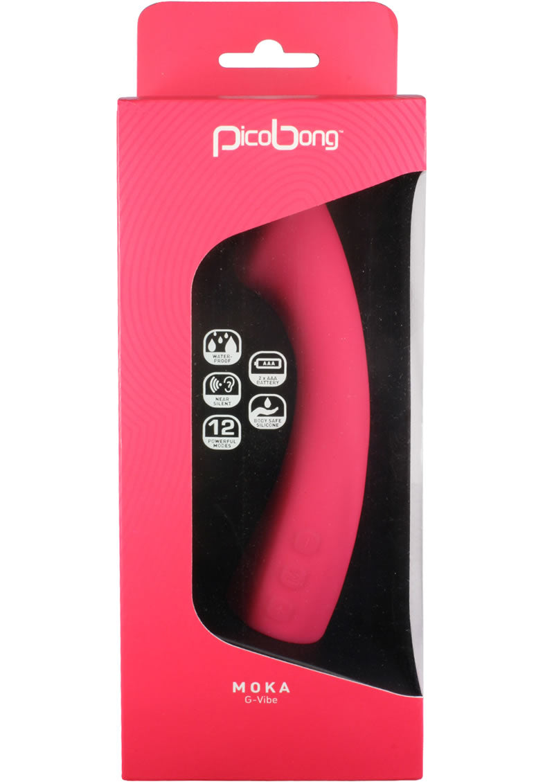 Pico Bong Moka G Silicone Vibe Waterproof Cerise