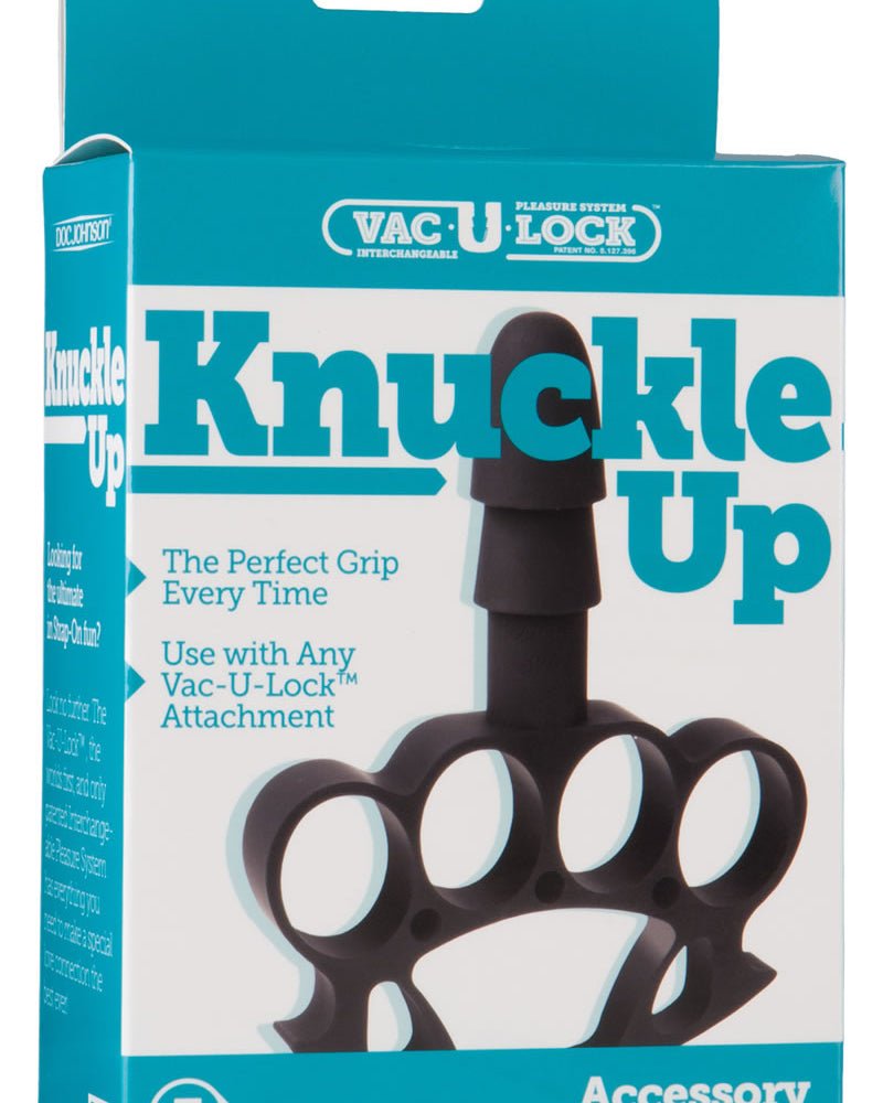 Vac U Lock con nudillos hacia arriba, color negro
