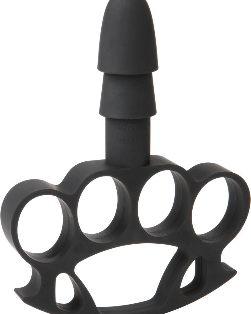 Vac U Lock con nudillos hacia arriba, color negro