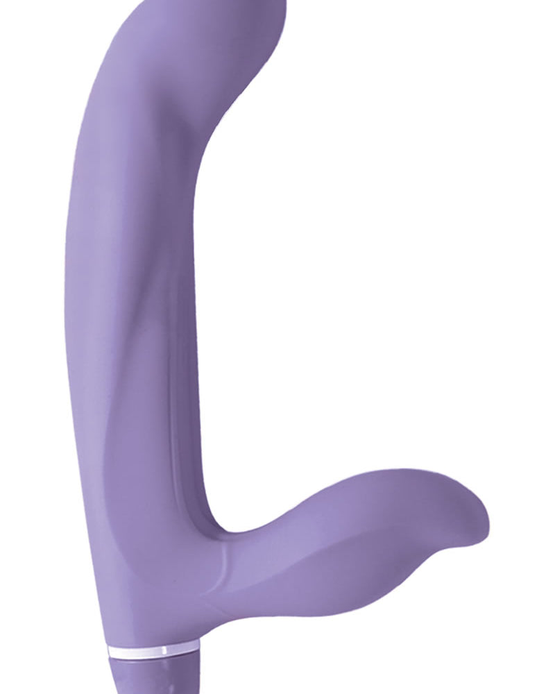 Correa vibradora sin tirantes de silicona resistente al agua de 8 pulgadas color lavanda