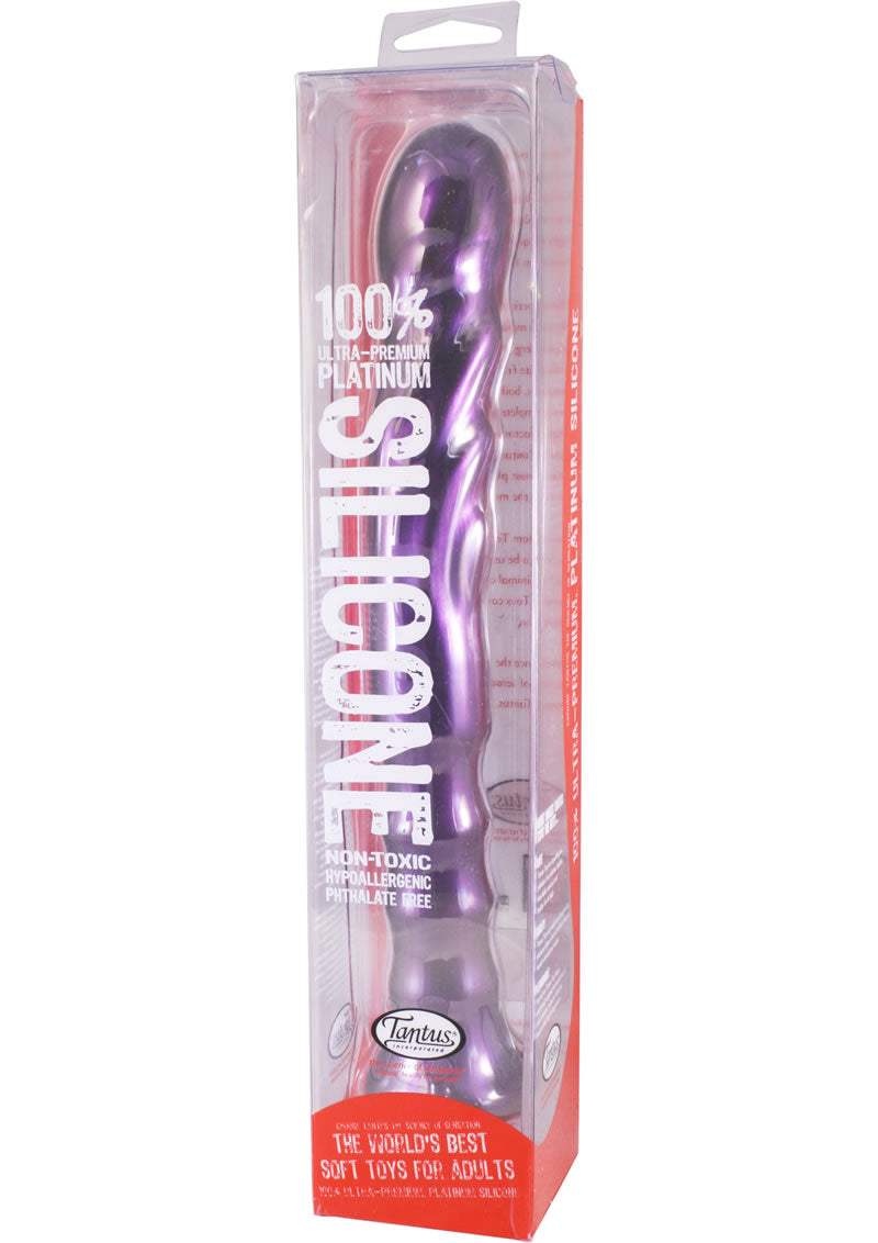 Goddess Handle Silicone Dong Midnight Purple