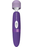 Masajeador recargable Bodywand, vibrador inalámbrico, morado, grande