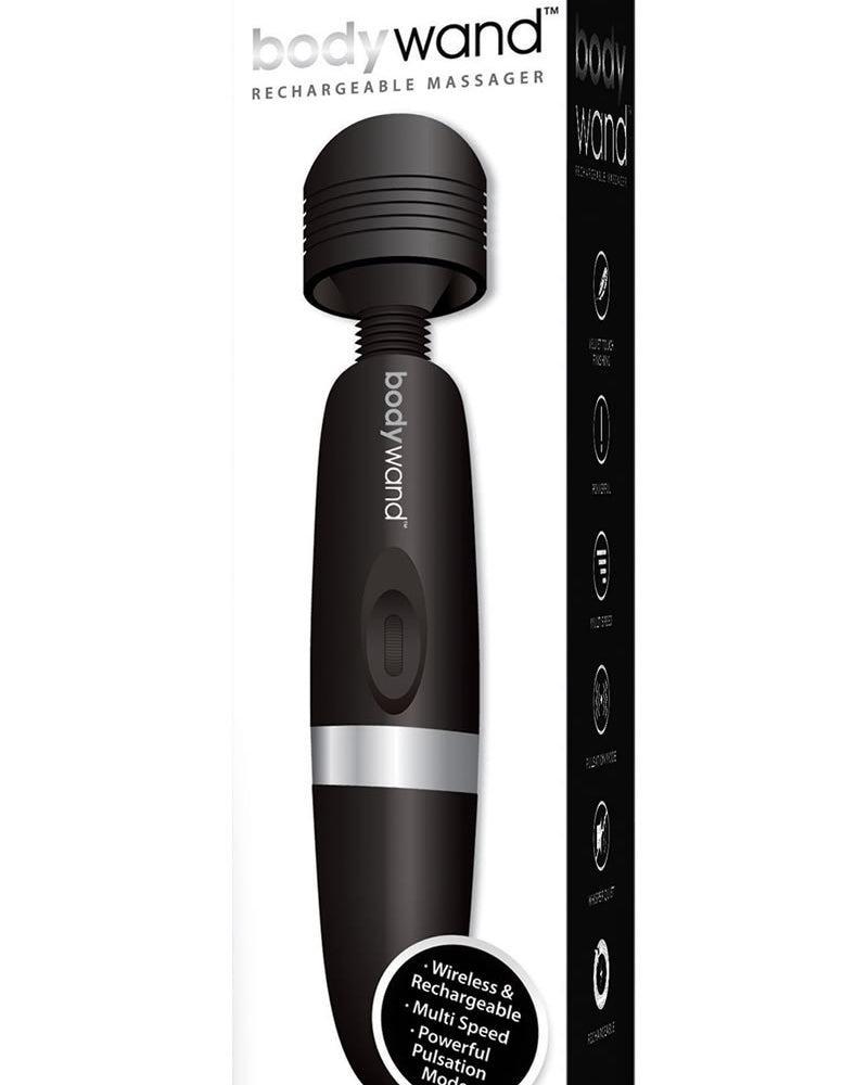 Vibrador masajeador recargable Bodywand inalámbrico negro grande