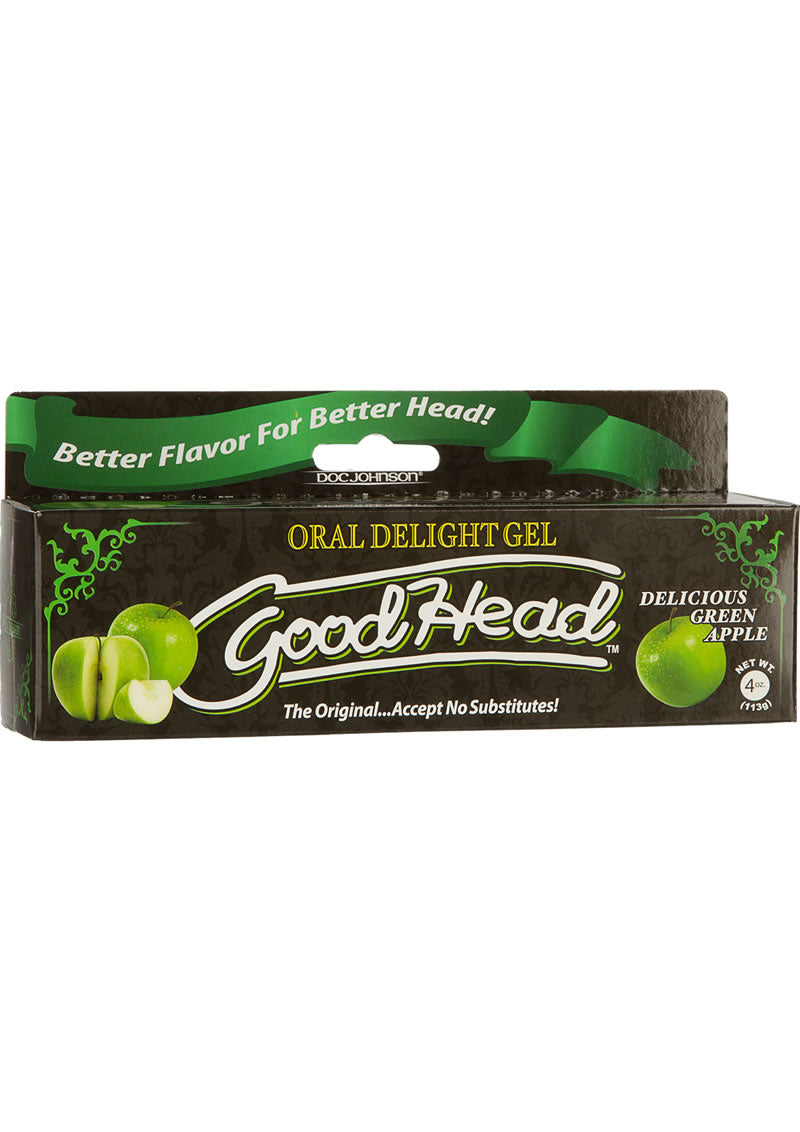 Gel Oral Delight de Goodhead con sabor a manzana verde, 4 onzas