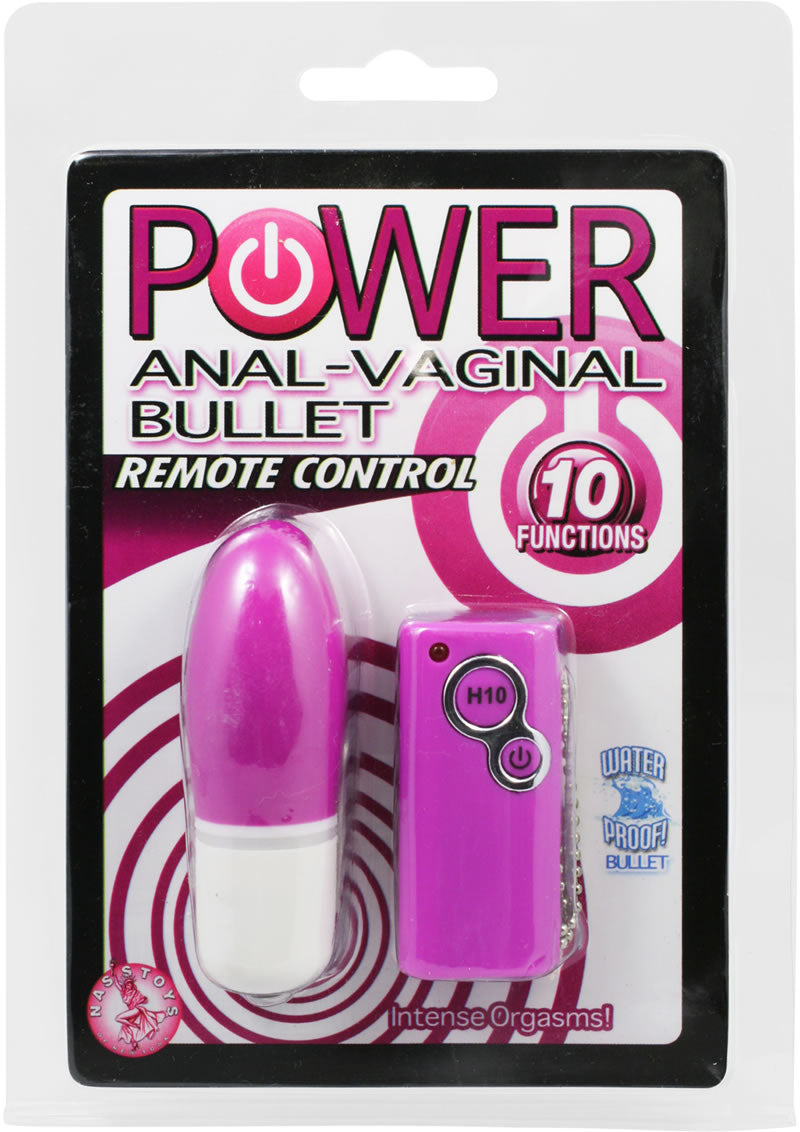 Bala anal vaginal Power Anal resistente al agua color morado