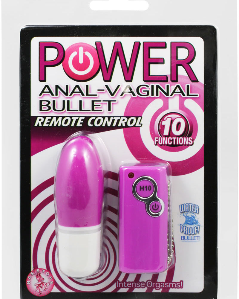 Bala anal vaginal Power Anal resistente al agua color morado